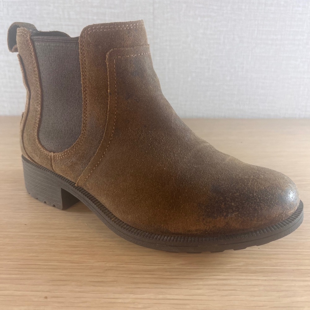 UGG Bonham II Stout Brown Waterproof Leather Suede Chelsea Ankle Boots Western 6